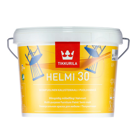 Краска для мебели Tikkurila Helmi 30 2,7 л (База А)