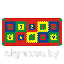 Детский коврик пазлы с цифрами (150x68 см, закрытый край), ТМ Флексика