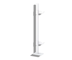 Кронштейн напольный Север 500 мм для алюминиевых и биметаллических радиаторов