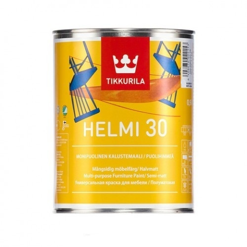 Краска для мебели Tikkurila Helmi 30 0,9 л (База С) - фото 1 - id-p47700070