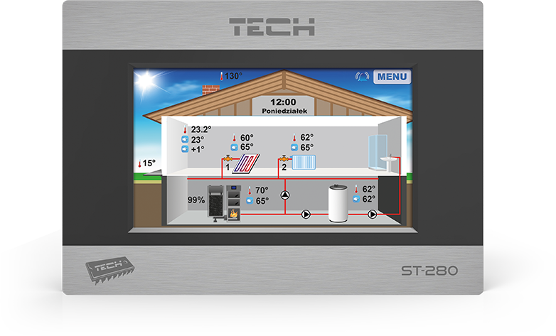 Регулятор комнатный TECH ST-280 - фото 1 - id-p47699799