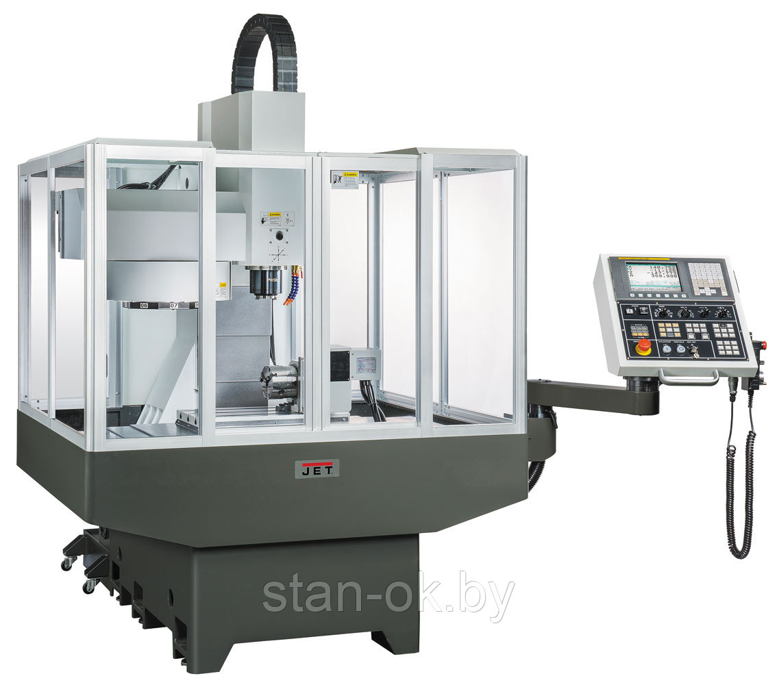 Фрезерный станок с ЧПУ JET JMD-48STA CNC Siemens 808D Advance (4-я ось)