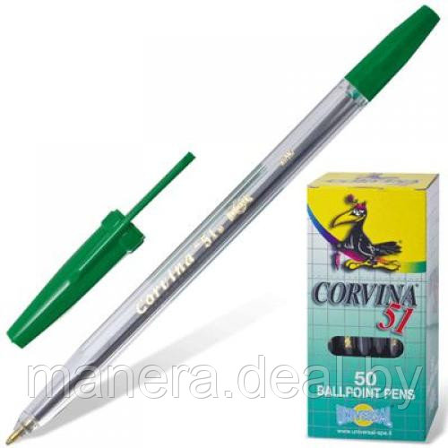 Ручка шариковая Corvina желто-синий корпус, цвет - синий, черный, красный, зеленый - фото 4 - id-p47735237