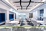 Дизайнерский потолок Армстронг Optima Canopy Convex квадрат с выпуклыми сторонами 1170x1040x22мм 1,37м2, фото 2