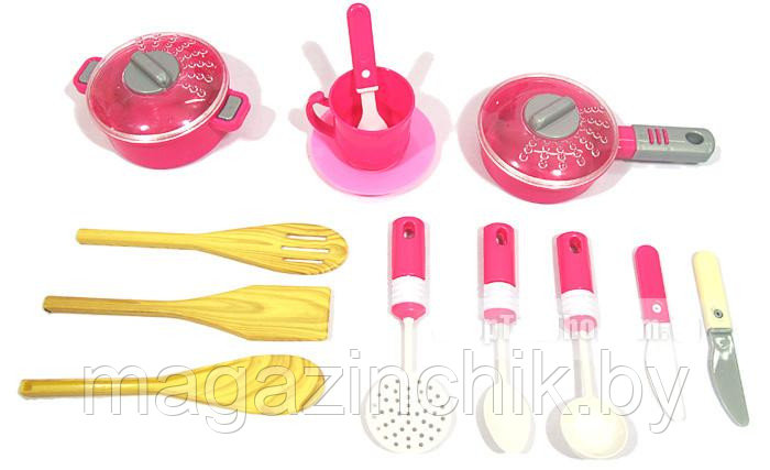 Детская игровая кухня WD-A15 розовая со светом и звуком, Минск - фото 3 - id-p47740460
