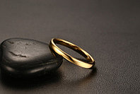 Обручальное UNI Gold (обручальное кольцо унисекс из вольфрама), фото 1
