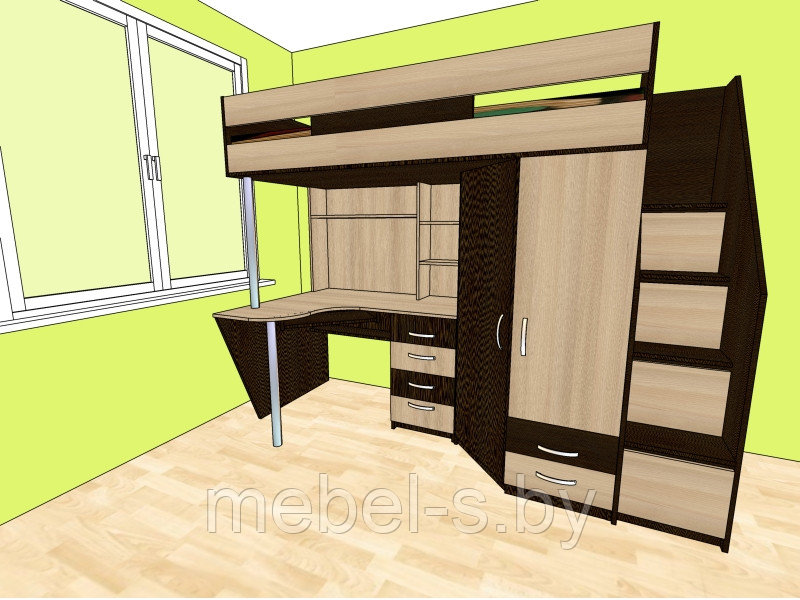 Кровать-чердак