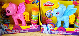 Пластилин play-toy (плей до) "стильный салон пони" радуга дэш Пинки пай