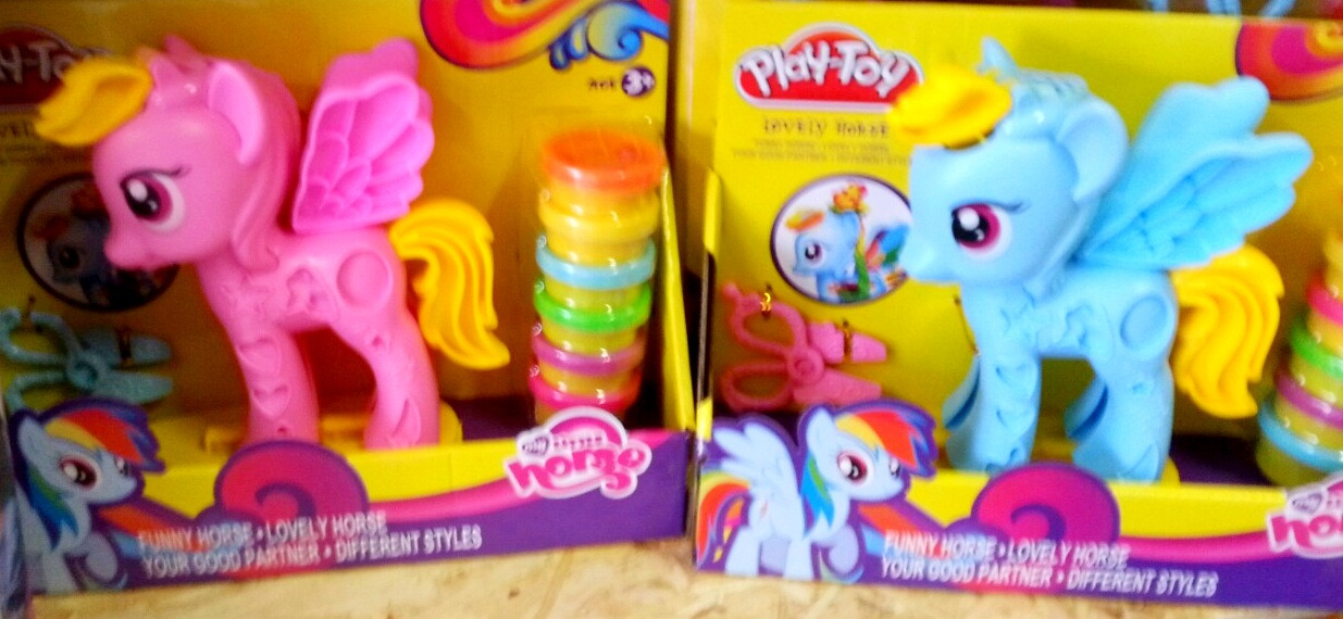 Пластилин play-toy (плей до) "стильный салон пони" радуга дэш Пинки пай - фото 1 - id-p47812980
