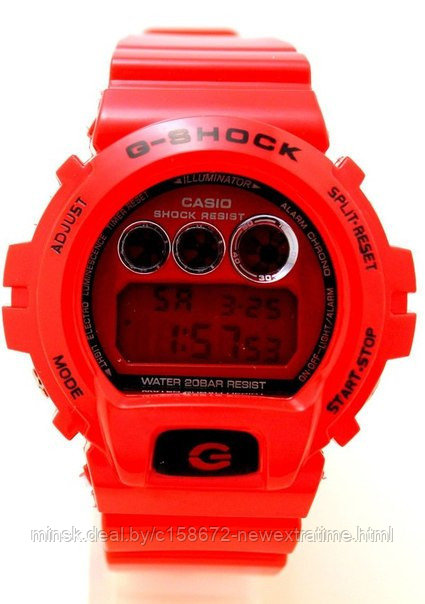 Спортивные часы G-Shock от Casio (копия) Красные.
