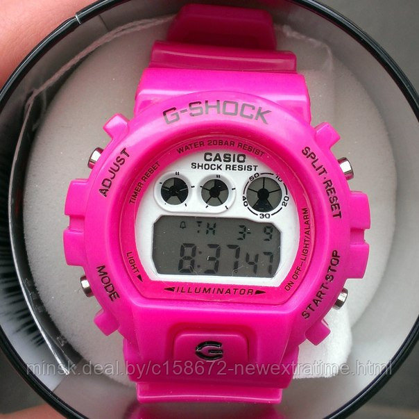 Спортивные часы G-Shock от Casio (копия) Розовые.