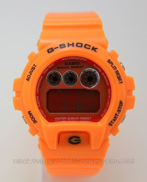 Спортивные часы G-Shock от Casio (копия) Оранжевые.