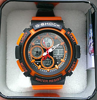 Спортивные часы G-Shock от Casio (копия)  Черно-оранжевые., фото 1