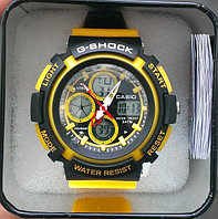 Спортивные часы G-Shock от Casio (копия)  Черно-желтые., фото 1