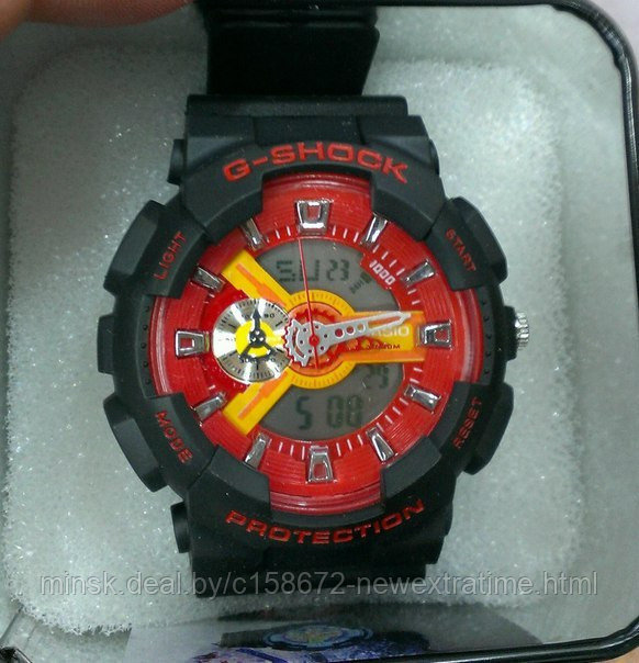 Спортивные часы G-Shock от Casio (копия) Черно-красные., фото 1