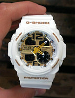 Спортивные часы G-Shock от Casio (копия)Белые с золотом., фото 1