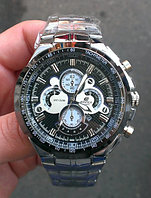 Спортивные часы Casio Edifice (копия) На браслете.Черные., фото 1
