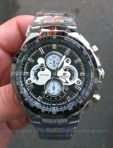 Спортивные часы Casio Edifice (копия) На браслете.Черные.: продажа, цена в  Минске. Наручные и карманные часы от "NewExtraTime" - 47813271