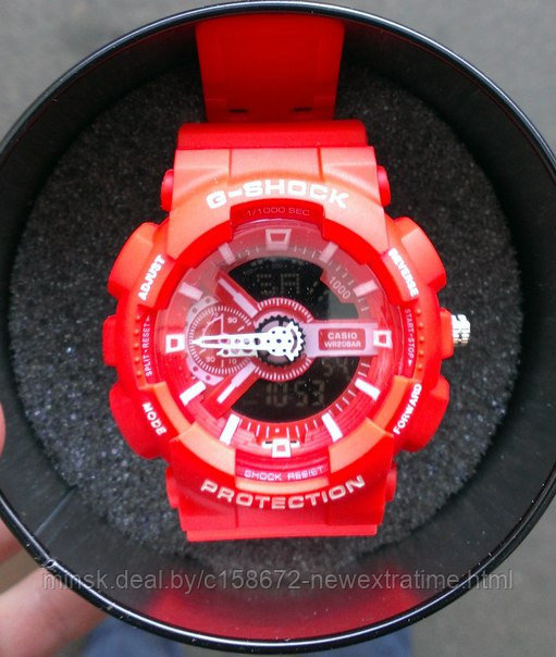 Спортивные часы G-Shock от Casio (копия)  Красные.