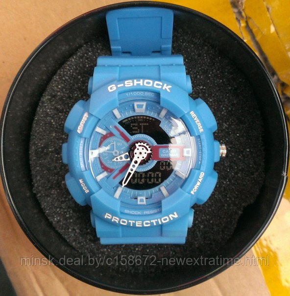 Спортивные часы G-Shock от Casio (копия)  Голубые., фото 1