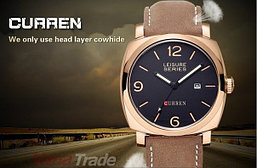  Наручные часы Curren Leisure Series (копии).Черные в золоте.