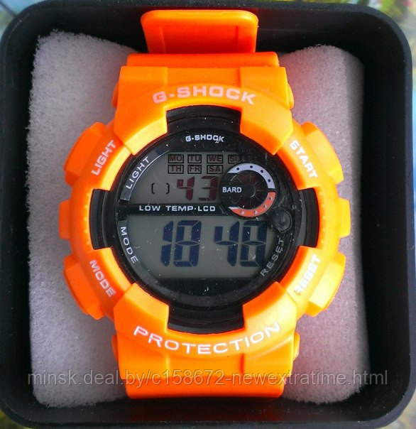 Спортивные часы G-Shock от Casio (копия)  Оранжевые.