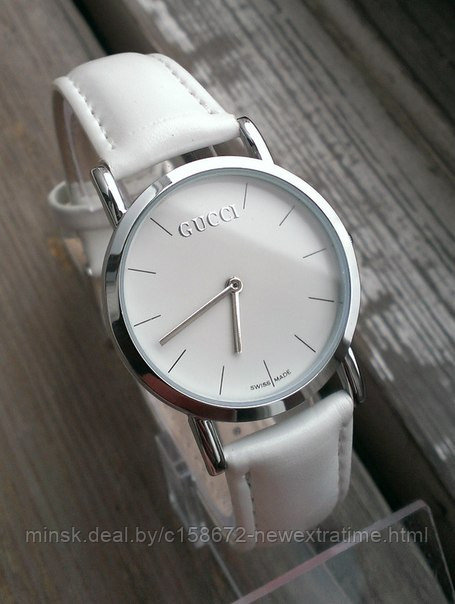 Женские часы Gucci (копии).Белые., фото 1
