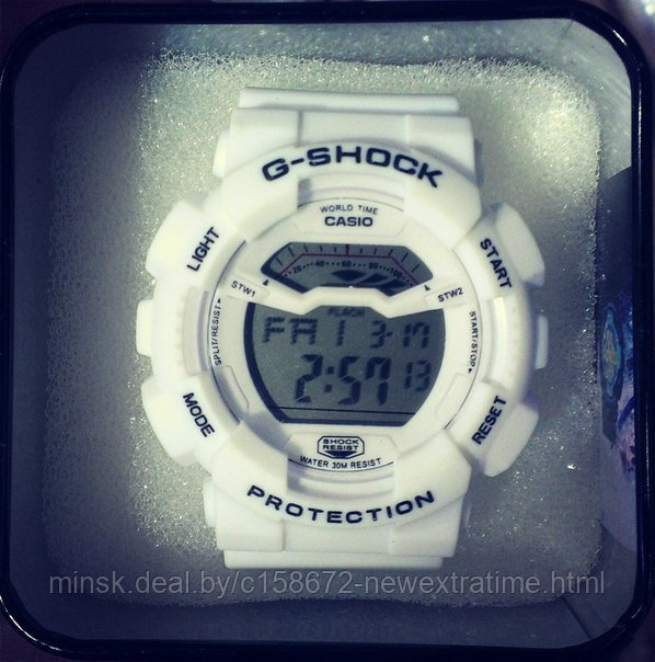Спортивные часы G-Shock от Casio (копия) Белые.