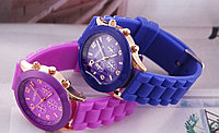 Женские наручные часы GENEVA (копия) Со стразами. Фиолетовые