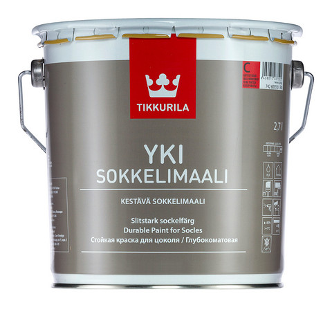 Краска для цоколя Tikkurila Yki (База С) 2,7 л