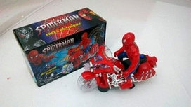 Человек паук на музыкальном  мотоцикле арт. 903