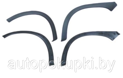 Накладки на арки и крылья (комплект- 4шт) Opel Corsa B / Опель Корса б, 1993-2000