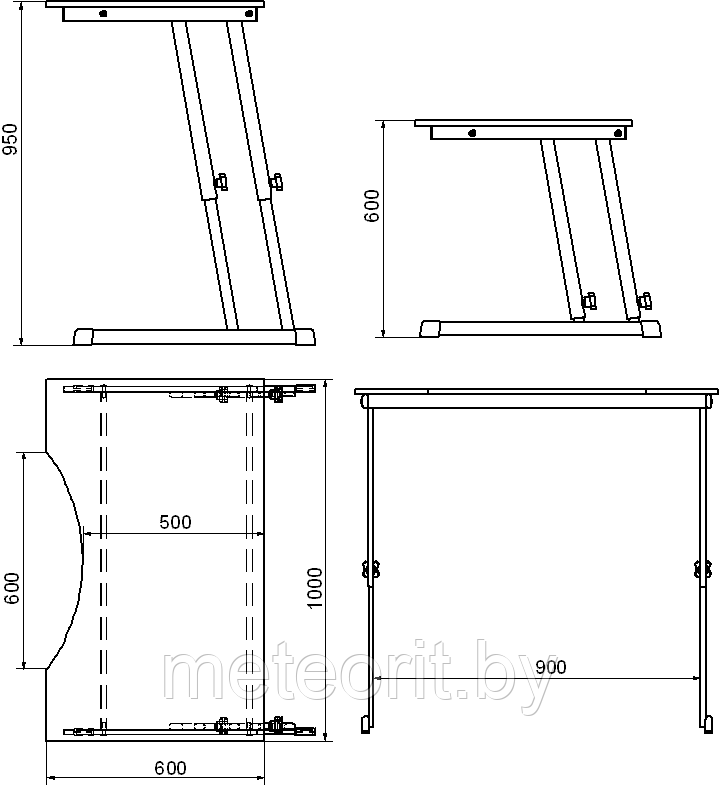 Стол для инвалидов - колясочников - фото 2 - id-p47934692