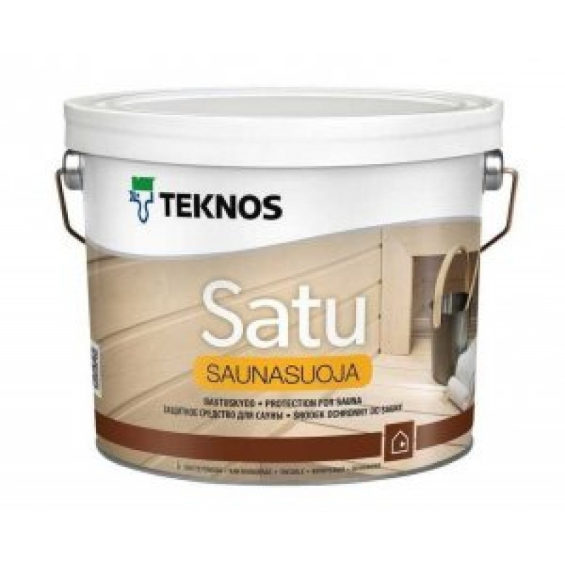 Teknos Satu Saunasuoja (Sauna Natura) - Пропитка для бань и парилок, 9л | Текнос Сату Саунасуоя