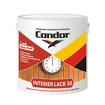 Лак акриловый Condor Interier Lack 30 2,3 кг - фото 1 - id-p48031152