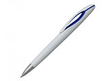 Пластиковая шариковая ручка для нанесения логотипа  синяя, фото 5