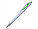 Пластиковая шариковая ручка для нанесения логотипа  зеленая, фото 3