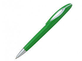 Пластиковая шариковая ручка для нанесения логотипа  зеленая