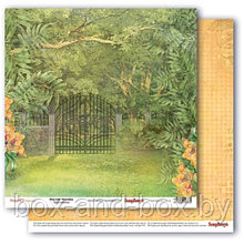 Бумага для скрапбукинга  Тропикана Зеленый сад
