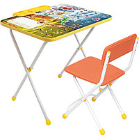 Набор детской мебели складной НИКА "Феи: Тайны зимнего леса-2" (пенал, стол + мягкий стул с подножкой)