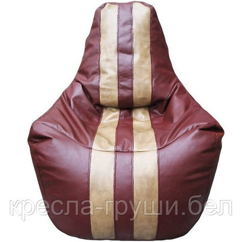 Кресло мешок Спортинг (коричневый с бордовым), фото 2