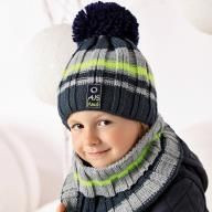  Комплект (шапка+шарф) для мальчика
