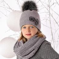  Комплект (шапка+шарф) для девочки