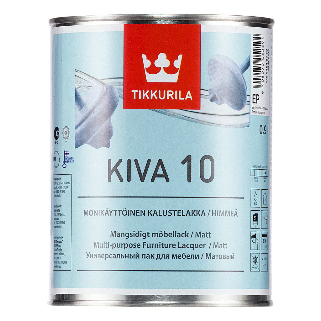 Лак для мебели Kiva 10 0,9 л
