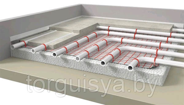 Стяжка пола под теплый пол