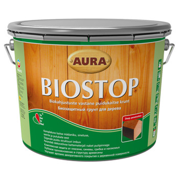 Биозащитный грунт для древесины Aura Biostop 2,7 л