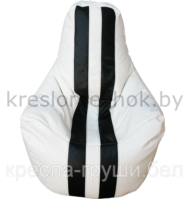 Кресло мешок Спортинг (белый с черным) - фото 1 - id-p45555471