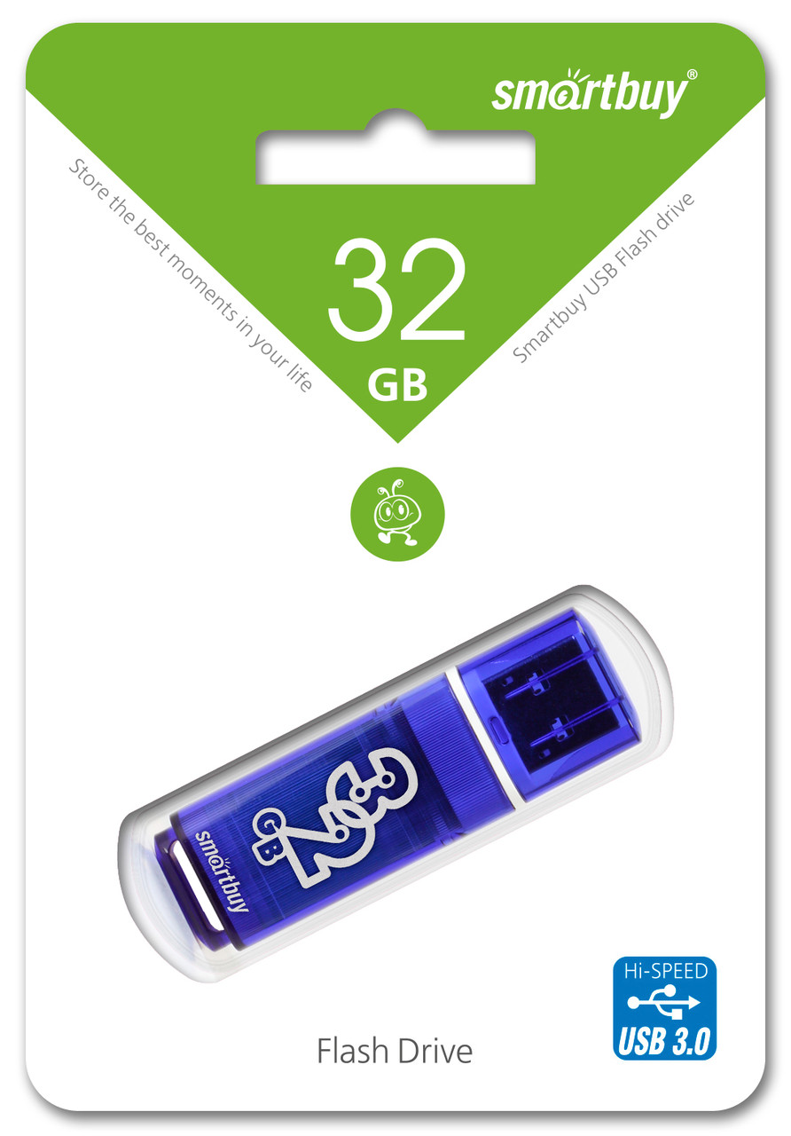 USB 3.0 флеш-диск SmartBuy 32GB Glossy series Dark Blue (SB32GBGS-DB)