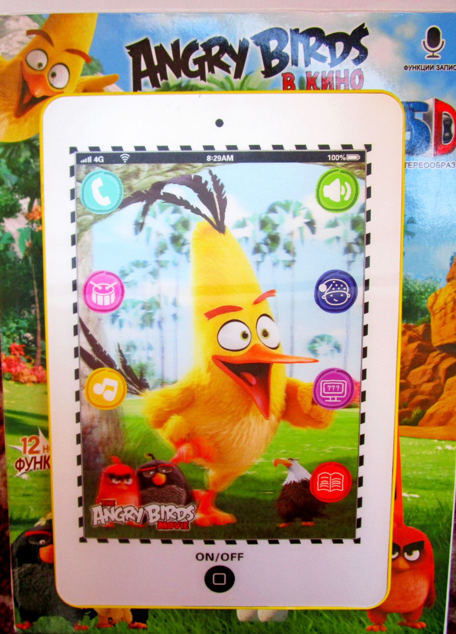 Интерактивный планшет Angry Birds энгри бердс
