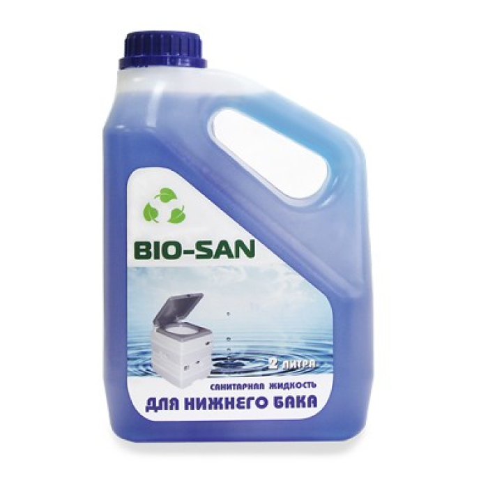 Жидкость для биотуалета Bio sun Blue 2л Нижний бак - фото 1 - id-p48697232